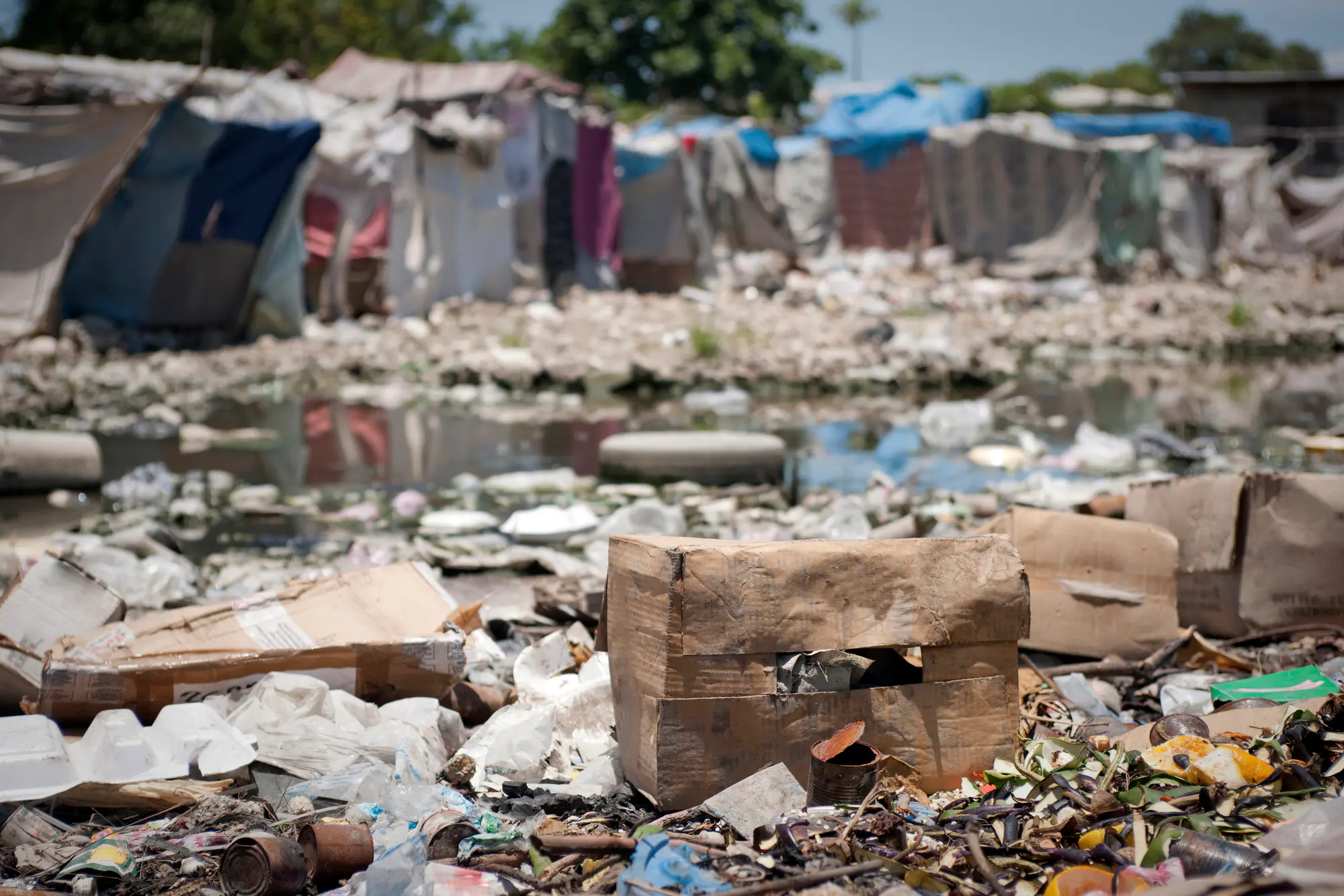 eau contaminée vecteur de maladies comme le choléra