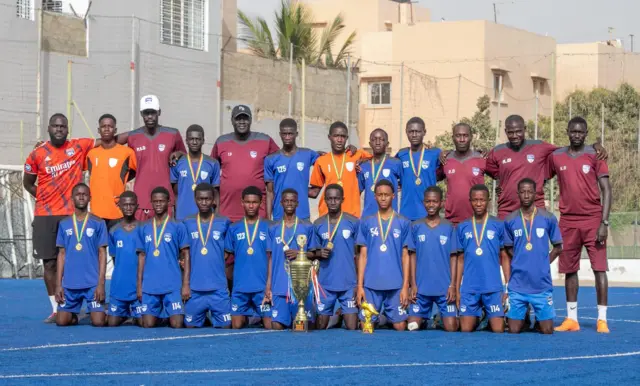 Équipe de Dakar Sacré-Cœur vainqueur du festival Future Stars League U15