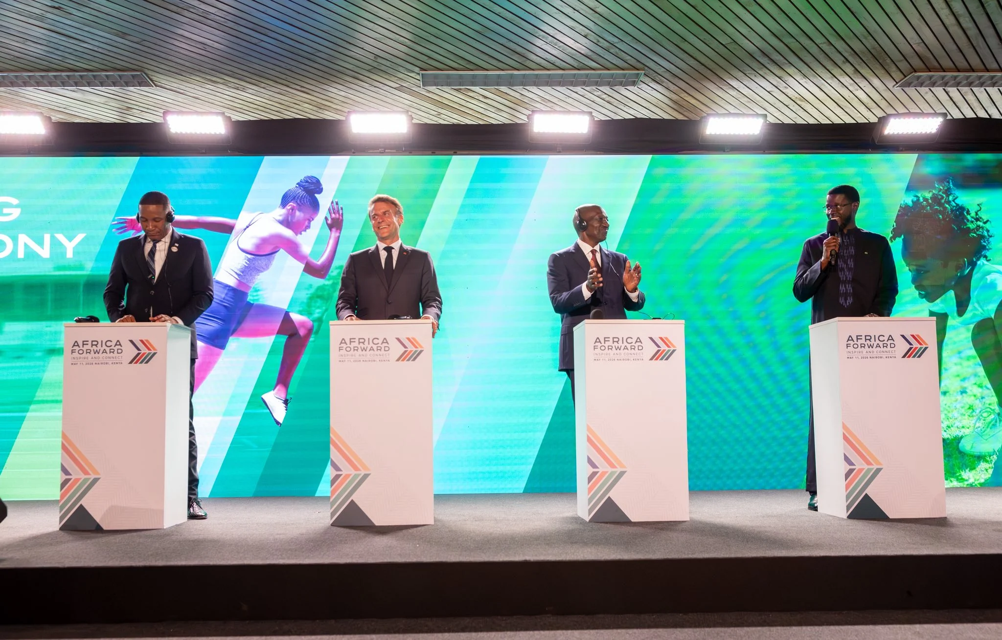 Portrait de Bassirou Diomaye Faye lors d’un discours