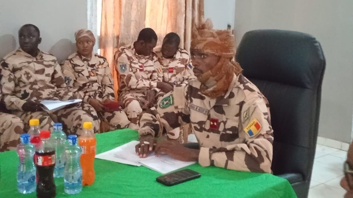 Des soldats tchadiens et centrafricains lors d'une opération conjointe à la frontière