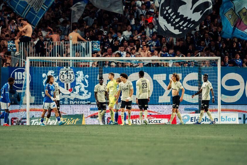 l'équipe de l'AS Monaco après le match