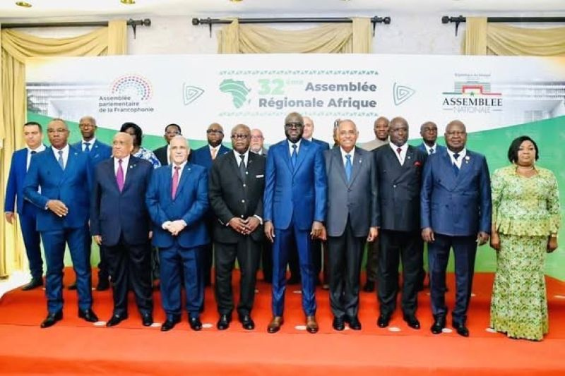 Parlementaires africains lors de l'Assemblée parlementaire de la Francophonie à Dakar