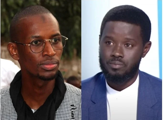 Seydina Oumar Touré et Bassirou Diomaye Faye lors d'un événement public
