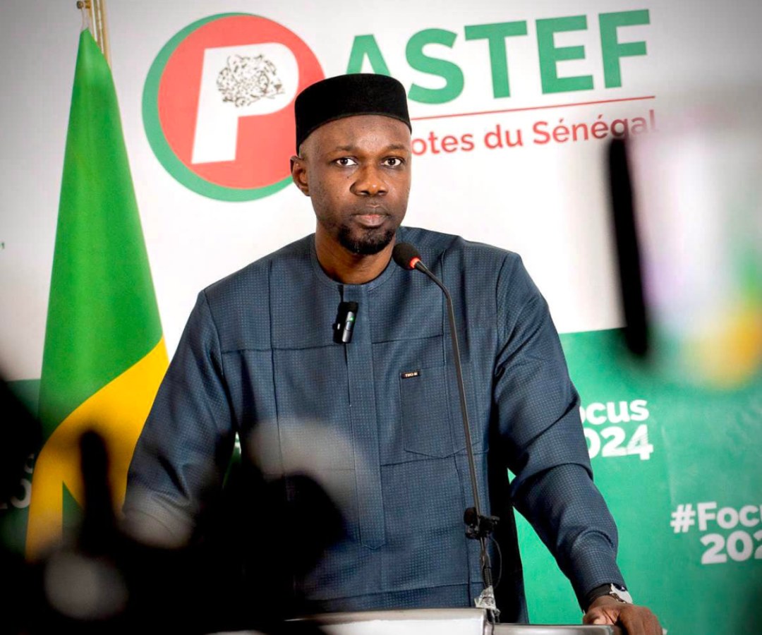 Ousmane Sonko lors d'un événement Pastef