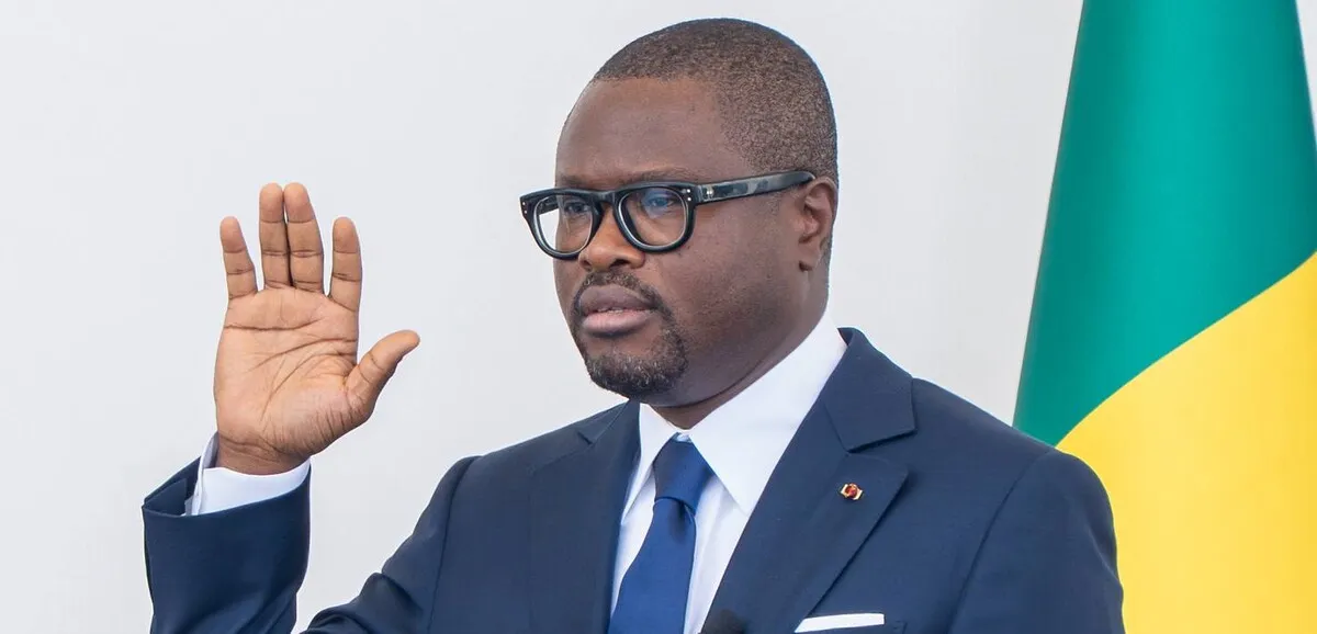 Romuald Wadagni prêtant serment en tant que président du Bénin
