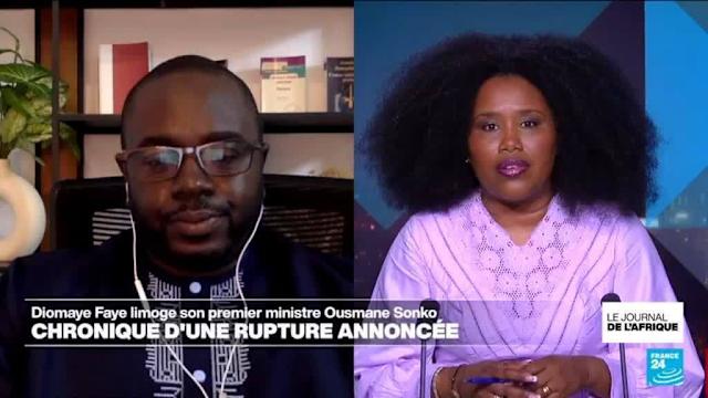 illustration de la crise politique sénégalaise avec Bassirou Diomaye Faye et Ousmane Sonko