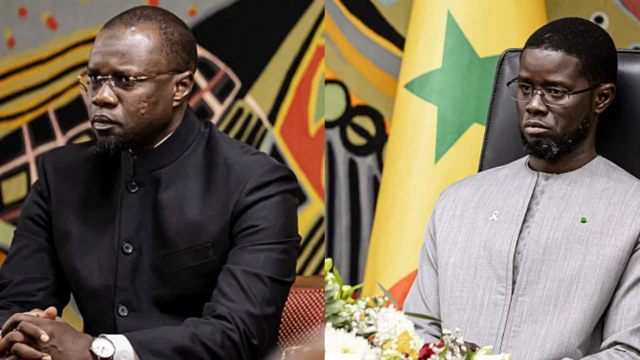 Photo montage des visages de Bassirou Diomaye Faye et Ousmane Sonko