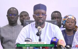 Le président Ousmane Sonko s’exprime en une déclaration de presse marquante