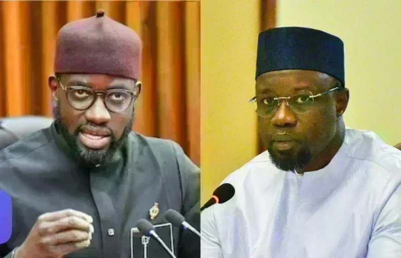 Abdoul Ahad Ndiaye lors d'une déclaration publique