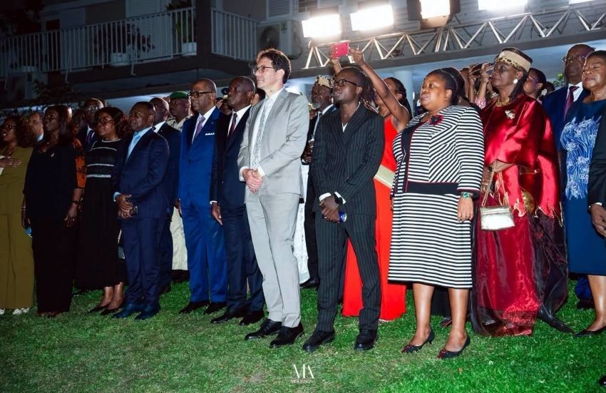 célébration de la fête nationale française à la résidence de France à Libreville