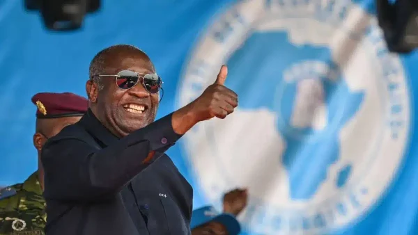 Laurent Gbagbo, reconduit à la tête du PPA-CI, lors de la restructuration de sa direction